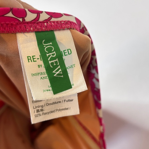 J. Crew Ruched Floral‎ Blushing Meadow One-piece Swimsuit Size 6 - Picture 7 of 8